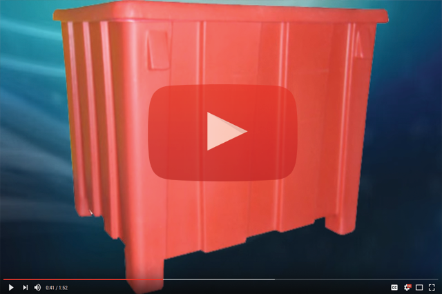 Rotationally Molded Bulk Storage Container, Rotomolded Bulk Storage Containers